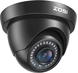 ZOSI 1080p Caméra de Surveillance (Quadbrid 4-in-1 HD-CVI/TVI/AHD/960H Analog CVBS),24PCS LEDs, Vision Nocturne 80ft, Objectif 3.6mm Vidéo Surveillance Extérieure