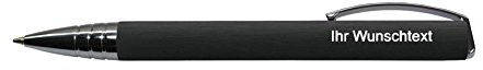 Online Kugelschreiber Modell Vision, Farbe Black (schwarz), in Geschenkbox, inkl. Laser-Gravur