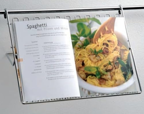 Wesco Kochbuchhalter Chrom-matt, Metall, Linear, Silber, 70 cm x 362 mm x 460 mm