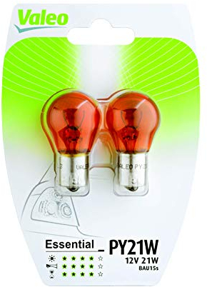 VALEO 32108 Halogen Glühlampe PY21W Essential Blister x2 Set of 2