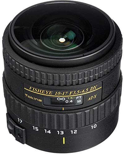 Tokina AT-X107DX NH C/EF Objectif AF 10-17 mm Fisheye NH Monture Canon Noir