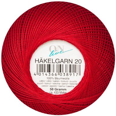 ONline HÄKELGARN 50 g Stärke 20 0042 433 m 50 g