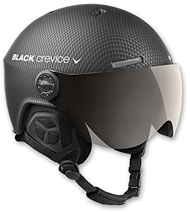Black Crevice Erwachsene Skihelm Gstaad, schwarz Carbon, S, BCR143921-CW-0