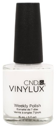 108 CND - VINYLUX CREAM PUFF Weekly Polish Bright White Nail Coat Manicure 0.5oz