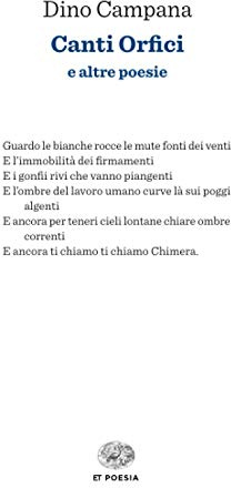 Canti orfici: e altre poesie