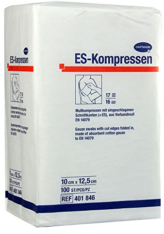 ES-Kompressen Unsteril 10x12,5 cm 16fach