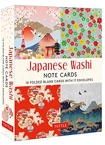Japanese Designs Note Cards: 16 Different Blank Cards & Envelopes: 16 Different Blank Cards & 17 Envelopes: 16 Different Blank Cards with 17 Patterned ... 17 Patterned Envelopes in a Keepsake Box!