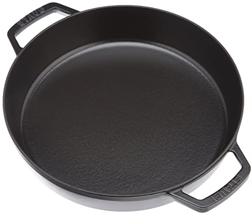 STAUB Cast Iron Fry Pan, Black, 26 cm