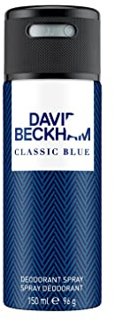 DAVID BECKHAM Classic Blue Deodorant Anti-Perspirant Body Spray for Men, 150 ml