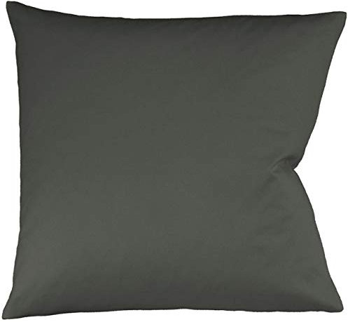 fleuresse Interlock-Jersey-Kissenbezug Uni Colours anthrazit 9031 Größe 40 x 80 cm