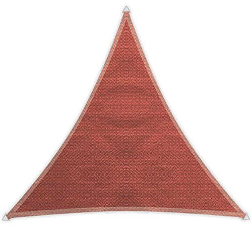 Windhager Sunsail Adria Dreieck Terracotta, Sonnensegel, Sonnenschutz, UV-Schutz, witterungsbeständig und atmungsaktiv, 5 x 5 m (gleichschenkelig), 10973