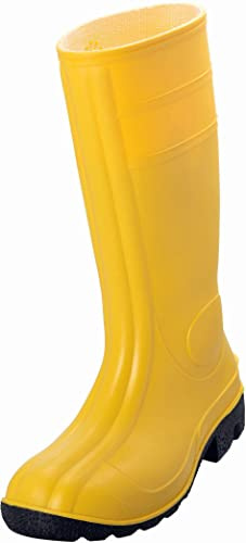 Uvex Nora Botas de Goma 94756 - Botas de Seguridad S5 SRC - Botas de Trabajo Amarillas para Mujer Hombre - Calzado de Trabajo Alto e Impermeable con Puntera de Acero - Amarillo - Talla 40