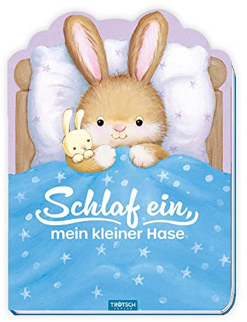 TRÖTSCH - Schlaf ein, mein kleiner Hase | Beruhigende Gutenachtgeschichte mit liebevollen Reimen: Pappbilderbuch mit zauberhaften Illustrationen für ein entspanntes Abendritual | Ab 18 Monaten