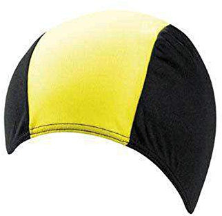 Beco Beco Herren tekstil svømmehætte Kappe, gelb/Schwarz, Einheitsgröße EU