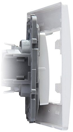 Legrand 665001 Platte Niloé, 1 Element, Weiß