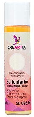CREARTEC Natürliche Seifenfarbe Opak - Seifenherstellung/Seifenkreationen - Farbe: Elfenbein - Inhalt: 10ml - Made in Germany