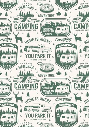 Camping Journal & RV Travel Logbook: RV Trip Caravan Holiday Campsite Record & Adventure Travel Notebook: Campsite Caravan Holiday Record & Adventure Travel Notebook