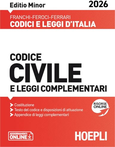Codice civile e leggi complementari. Editio Minor 2026. Nuova ediz.