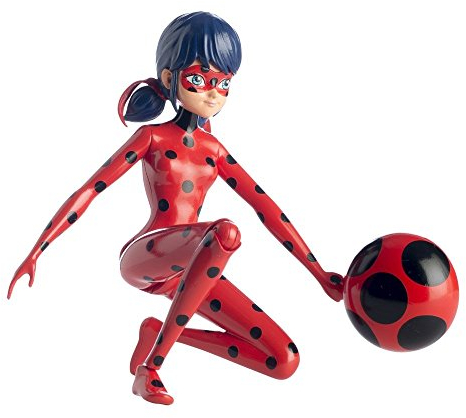 BANDAI – Miraculous Ladybug – Funktionsfigur 19 cm – Ladybug springt und fliegt – 39731