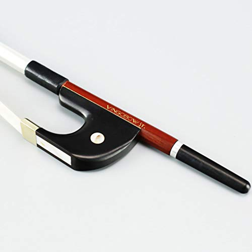 VINGOBOW neues Brasilien Holz Deutsches Modell aufrecht Kontrabassbogen natürliche Rosshaar 3/4 Größe