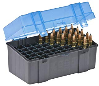 Plano 50-rundes Gewehr Ammo Box Medium - blau .243 Win, .35 Rem