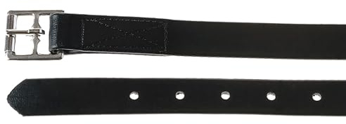 Kincade Synthetic Stirrup Leathers, Black, 1x48