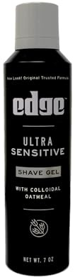 Edge Ultra Sensitive Shave Gel with Colloidal Oatmeal 7 oz (Pack of 2)