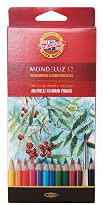 KOH-I-NOOR Akvarellpennfodral Mondeluz, 12