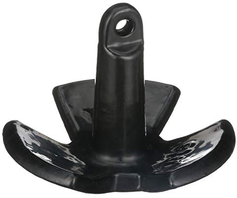 Attwood 9945B1 River Anchor, Black PVC Coated, 12-Pound