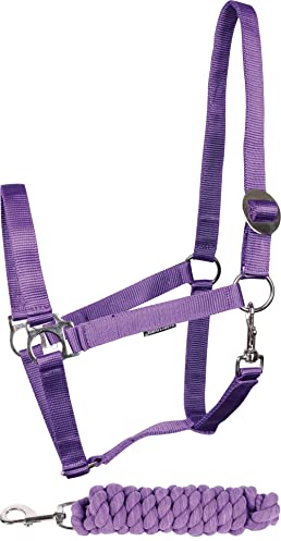 Harry's Horse Halsterset Initial, Farbe:Violet, Größe:Pony