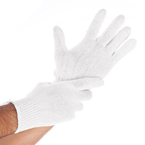 HYGONORM [12 Paar] Baumwollhandschuhe BÜNDCHEN LIGHT