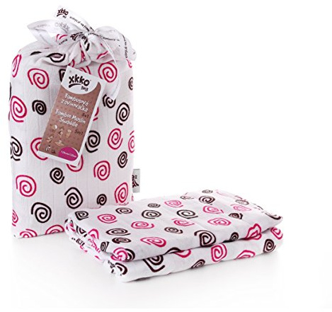 EASY KINDERIDEEN BMB120022A bambu linda handduk för puckning, lindning eller som underlag, puckduk 120 x 120 cm, lila
