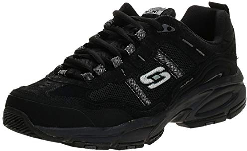 Skechers mens Vigor 2.0 Trait fashion sneakers, Black, 10 US