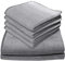 Dyckhoff 6-TLG Frottier Handtücher Set COLORI mit Aufhängeschlaufe 100% Baumwolle 450 g/m² BIO GOTS OEKO-Tex zertifiziert weich saugstark 2x Duschtuch 70x140 cm 4x Handtuch 50x100 cm grau 0768596101
