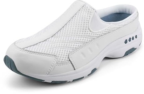 Easy Spirit Womens Traveltime Mule, White 130, 6 US