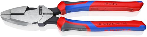 KNIPEX Tools - High Leverage Lineman's, New England Head, Multi-Component (0902240SBA), 9 inches