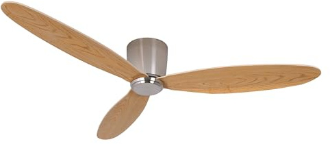 LUCCI AIR Deckenventilator Airfusion Radar, Ventilator inkl. Fernbedienung, extrem flacher Deckenlüfter, Ø 132 cm