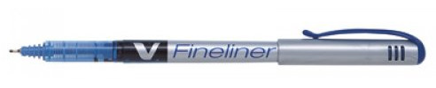 Pilot Liquid Ink V fineliner Pen, 0.5mm line Width with Blue Ink