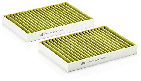 MANN-FILTER FP 2722-2 Innenraumfilter/Kabinenluftfilter - FreciousPlus Biofunktionaler Pollenfilter - (2er Set) für Pkw + Transporter