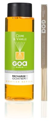 Goa - 25908 Diffuseur Recharge Goatier Cèdre et Vanille 250 ml