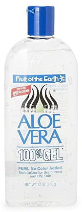 Fruit of the Earth Moisturer Gel, Aloe Vera, 12 Ounce
