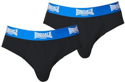 Lonsdale Mens 2Pk Brief Underwear Briefs Elasticated Waist