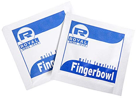 Royal Moist Wet Wipe Towelette, Individually Wrapped, Package of 1000