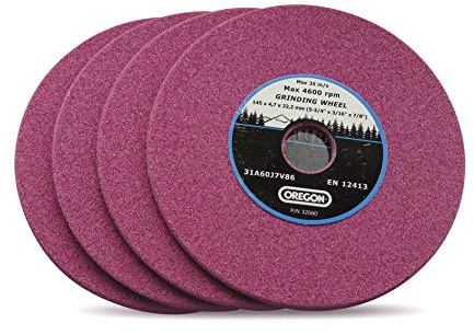 Oregon Chainsaw Sharpener Replacement Grinding Wheel 3/8.404 Pitch, 4 pcs Sägekette Schärfer Schleifscheibe, 4,7 mm (4-pack)