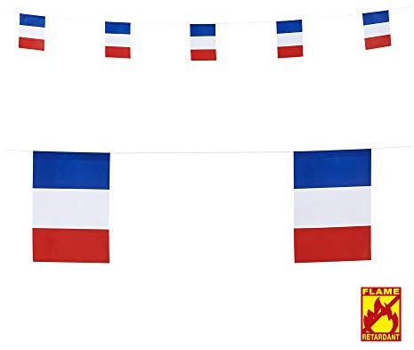 W WIDMANN MILANO Party Fashion - Girlande, Länder-Flaggen, 6m, flammenhemmend, Dekoration, Mottoparty, Sommerfest