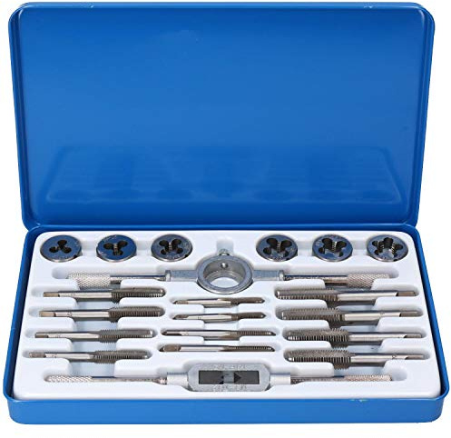 AB Tools Juego de machos de roscar y terrajas BSF 20pc fino estándar británico 3/16 - 1/2 TE Whitworth741