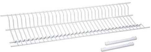 Sauvic 92195 - Escurreplatos Armario plastificado 75 cm, Color Blanco, 75 x 22 x 5 cm