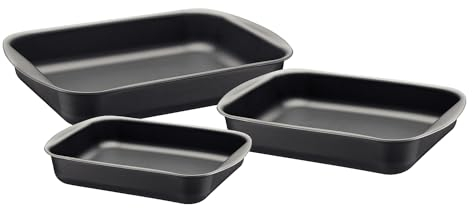 Tramontina Non-Stick Roasting Pan Set, Aluminium (Graphite)