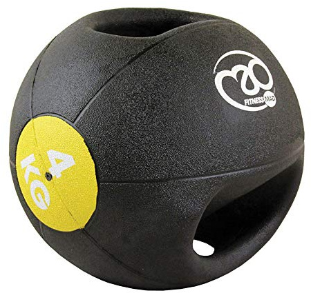 Fitness Mad Double Grip Medicine Ball, 4kg-10kg, Heavy Duty