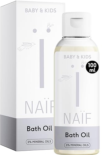 Naïf Mildes Badeöl - 100 ml - für Baby und Kind - Natürliche Inhaltsstoffe - 100% Vegan